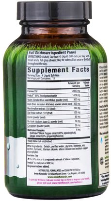 المكملات الغذائية، البروبيوتيك، الصحة Irwin Naturals, Healthy Track Prebiotic, 60 Liquid Soft-Gels