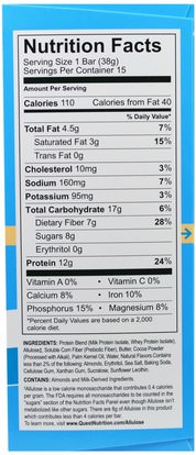 المكملات الغذائية، قضبان البروتين Quest Nutrition, Beyond Cereal Protein Bar, Chocolate, 15 Bars, 1.34 oz (38 g) Each