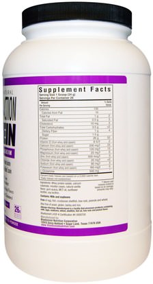 والمكملات الغذائية، والبروتين Bluebonnet Nutrition, 100% Natural Dual-Action Protein Whey + Casein, Natural Original Flavor, 2.1 lb (952 g)