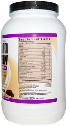 والمكملات الغذائية، والبروتين Bluebonnet Nutrition, Dual-Action Protein, Whey + Casein, Natural Chocolate Flavor, 2.1 lbs (952 g)
