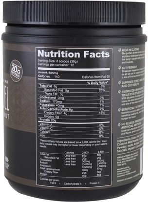 المكملات الغذائية، البروتين، العظام، هشاشة العظام، الكولاجين Primal Kitchen, Ultra Repair High Protein Drink Mix, Collagen Fuel, Chocolate Coconut, 15.2 oz (432 g)