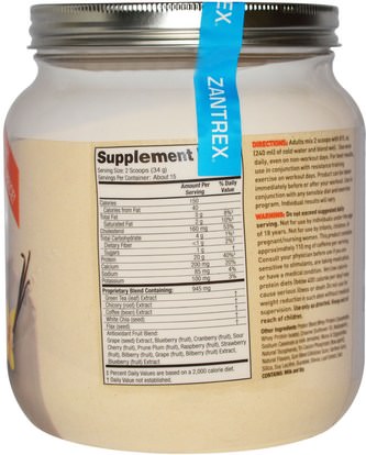 المكملات الغذائية، البروتين، حرق الدهون Zoller Laboratories, Fat Burning Protein, Creamy Vanilla Bean Flavor, 1 lb 2 oz (518 g)