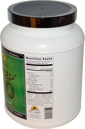 المكملات الغذائية، البروتين، بروتين حليب الماعز، سوبرفوودس Mt. Capra, Deep 30, Strawberry Splash, 2 lb (907 g)