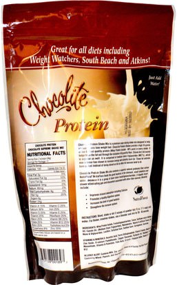 والمكملات الغذائية، والبروتين HealthSmart Foods, Inc., ChocoRite Protein, Chocolate Supreme, 14.7 oz (418 g)