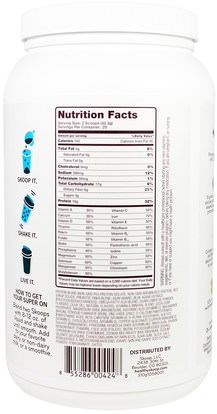 والمكملات الغذائية، والبروتين Healthy Skoop, Plant-Based Protein Shake, Viva-Nilla, 29.8 oz (846 g)