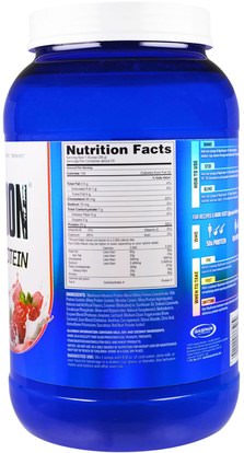 المكملات الغذائية، البروتين، العضلات Gaspari Nutrition, MyoFusion, Advanced Protein, Strawberries & Cream, 2 lbs (907 g)