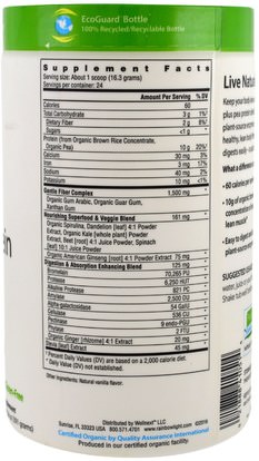 والمكملات الغذائية، والبروتين Rainbow Light, Vegan-Lean Protein, Creamy Vanilla, 13.8 oz (391 g)