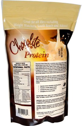 والمكملات الغذائية، يهز البروتين HealthSmart Foods, Inc., Chocolite Protein, French Vanilla, 14.7 oz (418 g)