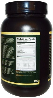 المكملات الغذائية، يهز البروتين، والرياضة Optimum Nutrition, 100% Oats & Whey, Vanilla Bean, 3.0 lbs (1,363 g)