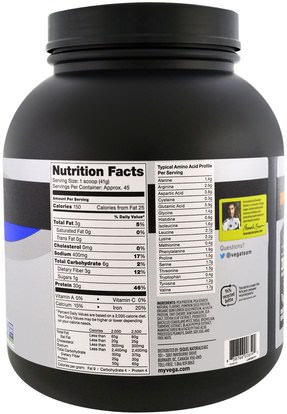 المكملات الغذائية، البروتين، بروتين الرياضة، الرياضة Vega, Sport Protein, Vanilla Flavor, 4 lb 1.1 oz (1.85 kg)