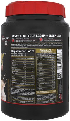 والمكملات الغذائية، والبروتين، والرياضة ALLMAX Nutrition, CaseinFX, 100% Casein Micellar Protein, Vanilla, 2 lbs. (907 g)