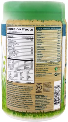 المكملات الغذائية، البروتين، سوبرفوودس، الخضر Garden of Life, Raw Protein & Greens, Organic Plant Formula, Lightly Sweet, 23.0 oz (651 g)