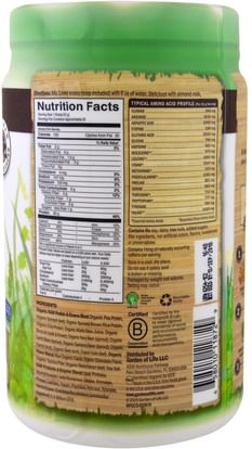 المكملات الغذائية، البروتين، سوبرفوودس، الخضر Garden of Life, Raw Protein & Greens, Organic Plant Formula, Real Raw Chocolate Cacao, 22 oz (611 g)