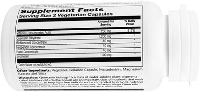 المكملات الغذائية، كيرسيتين Solaray, Mega Quercetin, 1200 mg, 60 Veggie Caps