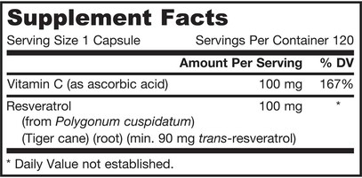 المكملات الغذائية، ريسفيراترول Jarrow Formulas, Resveratrol, 100 mg, 120 Veggie Caps