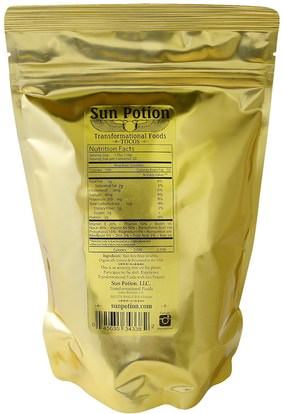 المكملات الغذائية، نخالة الأرز Sun Potion, Organic Tocos Rice Bran Solubles Powder, Small, 0.44 lbs (200 g)