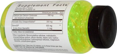 المكملات الغذائية، سييرا سيل Maximum International, Avocado 300 Soy Unsaponifiables, 600 mg, 60 Tablets