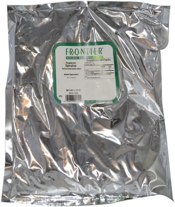 المكملات الغذائية، سبيرولينا Frontier Natural Products, Powdered Spirulina, 16 oz (453 g)