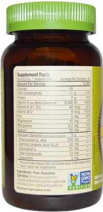 المكملات الغذائية، سبيرولينا Nutrex Hawaii, Pure Hawaiian Spirulina Pacifica, Natures Multi-Vitamin, Powder, 5 oz (142 g)