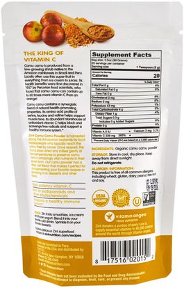 المكملات الغذائية، سوبرفوودس، مضادات الأكسدة Z!NT, Camu Camu Organic Powder, 3.5 oz (99 g)