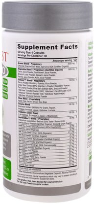 المكملات الغذائية، سوبرفوودس Greens First, PRO Phytonutrient Antioxidant Superfood, 180 Capsules