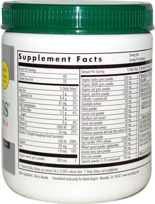 المكملات الغذائية، سوبرفوودس، الخضر Nutricology, ProGreens, with Advanced Probiotic Formula, 9.27 oz (265 g)