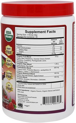المكملات الغذائية، سوبرفوودس، أوراك مضادات الأكسدة Divine Health, Organic Red SupremeFood, 6.30 oz (180 g)