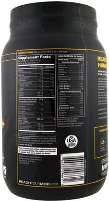 المكملات الغذائية، بروتين مصل اللبن، والعضلات Maximum Human Performance, LLC, Super Premium Whey Protein, Vanilla, 1.82 lbs (825 g)