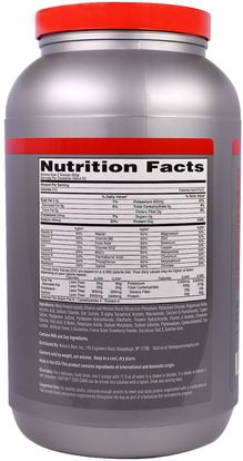 المكملات الغذائية، بروتين مصل اللبن Natures Best, IsoPure, Protein Powder, Zero Carb, Strawberries & Cream, 3 lb (1.36 kg)