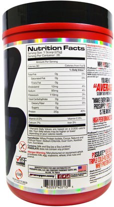 المكملات الغذائية، بروتين مصل اللبن ProSupps, PSIsolate, 100% Pure Whey Protein Isolate, Chocolate, 2 lbs (900 g)