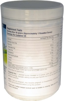 المكملات الغذائية، بروتين مصل اللبن Source Naturals, Certified Organic, Whey to Health, Premium Protein Powder Concentrate, 10 oz (283.75 g)