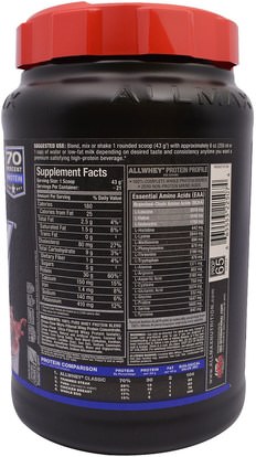 المكملات الغذائية، بروتين مصل اللبن، والرياضة ALLMAX Nutrition, AllWhey Classic, 100% Whey Protein, Chocolate, 2 lbs (907 g)