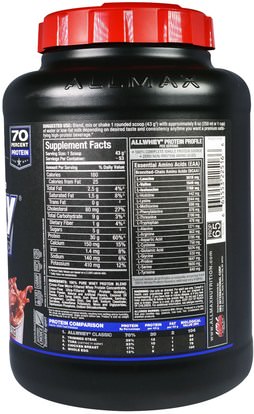 المكملات الغذائية، بروتين مصل اللبن، والرياضة ALLMAX Nutrition, AllWhey Classic, 100% Whey Protein, Chocolate, 5 lbs (2.27 kg)