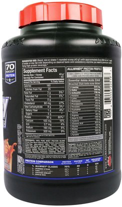 المكملات الغذائية، بروتين مصل اللبن، والرياضة ALLMAX Nutrition, AllWhey Classic, 100% Whey Protein, Chocolate Peanut Butter, 5 lbs (2.27 kg)