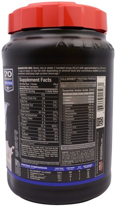 المكملات الغذائية، بروتين مصل اللبن، والرياضة ALLMAX Nutrition, AllWhey Classic, 100% Whey Protein, French Vanilla, 2 lbs (907 g)