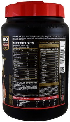 المكملات الغذائية، بروتين مصل اللبن، والرياضة ALLMAX Nutrition, AllWhey Gold, 100% Whey Protein + Premium Whey Protein Isolate, Cinnamon French Toast, 2 lbs (907 g)