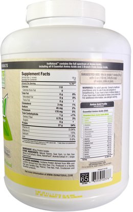 المكملات الغذائية، بروتين مصل اللبن، والرياضة ALLMAX Nutrition, IsoNatural, 100% Ultra-Pure Natural Whey Protein Isolate, Vanilla, 5 lbs (2.27 kg)
