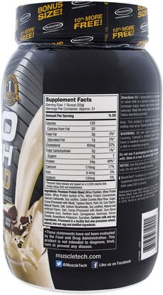 المكملات الغذائية، بروتين مصل اللبن، والرياضة Muscletech, Nitro Tech, 100% Whey Gold, Cookies And Cream, 2.20 lbs (999 g)