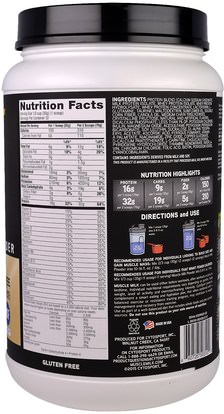 المكملات الغذائية، بروتين مصل اللبن، تجريب Cytosport, Inc, Genuine Muscle Milk, Lean Muscle Protein Powder, Vanilla Creme, 2.47 lbs (1120 g)