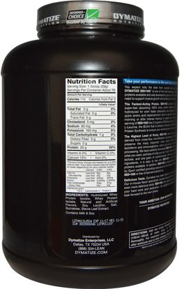 المكملات الغذائية، بروتين مصل اللبن، تجريب Dymatize Nutrition, ISO 100, Hydrolyzed, 100% Whey Protein Isolate, Gourmet Vanilla, 5 lbs (2.27 kg)