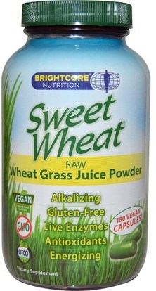 Sweet Wheat, Sweet Wheat, Wheat Grass Juice, 180 Capsules ,المكملات الغذائية، سوبرفوودس، عشب القمح
