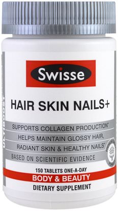 Swisse, Hair Skin Nails+, 150 Tablets ,الصحة، المرأة
