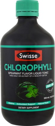 Swisse, Ultiboost Chlorophyll, Spearmint, 16.9 fl oz (500 ml) ,المكملات الغذائية، الكلوروفيل