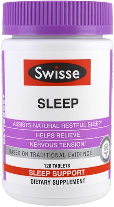 Swisse, Ultiboost, Sleep, 120 Tablets ,والمكملات الغذائية، والنوم