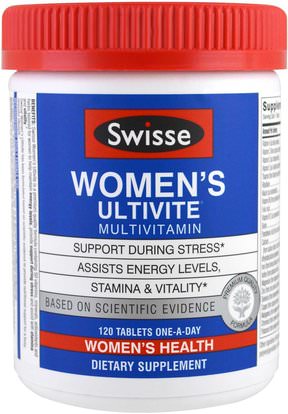 Swisse, Womens Ultivite Multivitamin, 120 Tablets ,الفيتامينات، النساء الفيتامينات