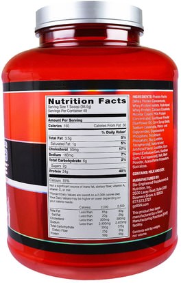 Herb-sa BSN, Syntha-6 Edge, Protein Powder Drink Mix, Strawberry Milkshake Flavor, 3.86 lb (1.75 kg)