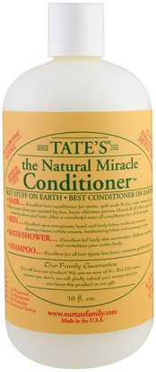 Tates, The Natural Miracle Conditioner, 18 fl oz ,حمام، الجمال، دقة بالغة، فروة الرأس، الشامبو، المكيف، الصحة، إلتحم