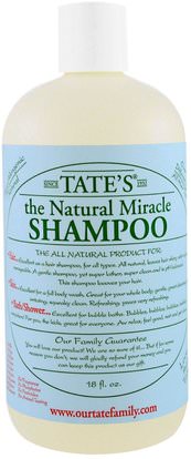 Tates, The Natural Miracle Shampoo, 18 fl oz ,حمام، جمال، فقاعة حمام، أطفال فقاعة حمام، أطفال جسم غسل، أطفال هلام الاستحمام