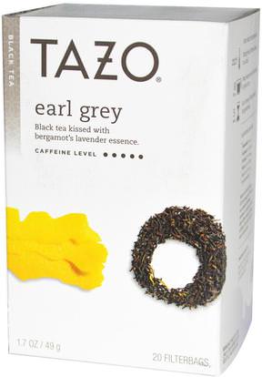 Tazo Teas, Earl Grey, Black Tea, 20 Filterbags, 1.7 oz (49 g) ,الغذاء، الشاي العشبية، إيرل الشاي الرمادي