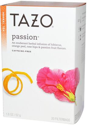 Tazo Teas, Passion, Herbal Tea, Caffeine-Free, 20 Filterbags, 1.8 oz (52 g) ,الطعام، شاي الأعشاب